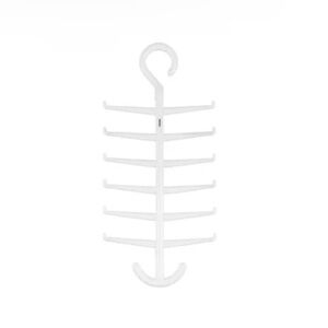 White Multi-Tier Tie and Organizer Hanger 12 1/2 H x 6 L